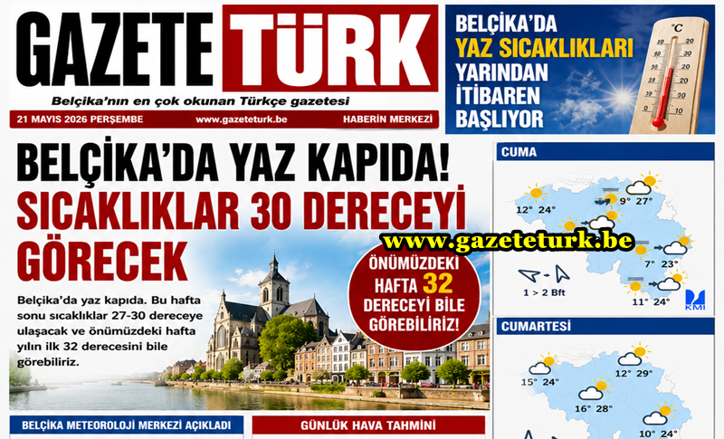 Belçika’da Yaz Sıcakları Başlıyor… Termometreler 30 Dereceyi Görecek…