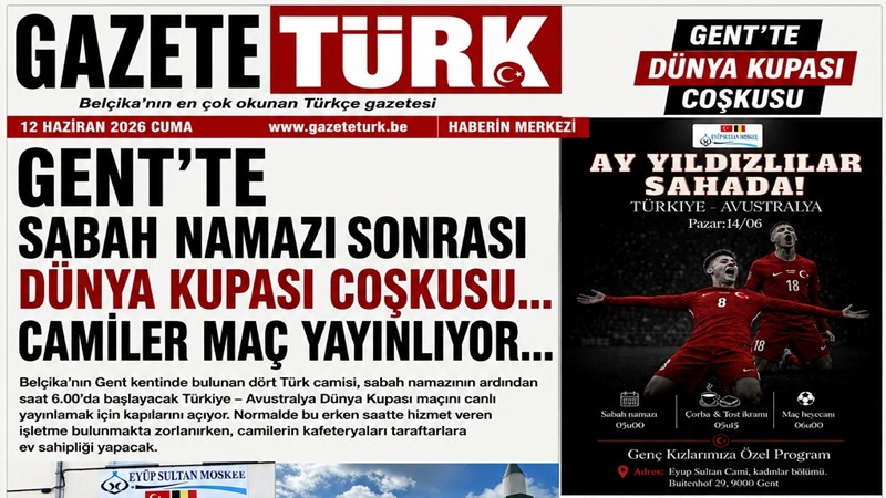 Gent’te Sabah Namazı Sonrası Dünya Kupası Coşkusu… Camiler Maç Yayınlıyor…